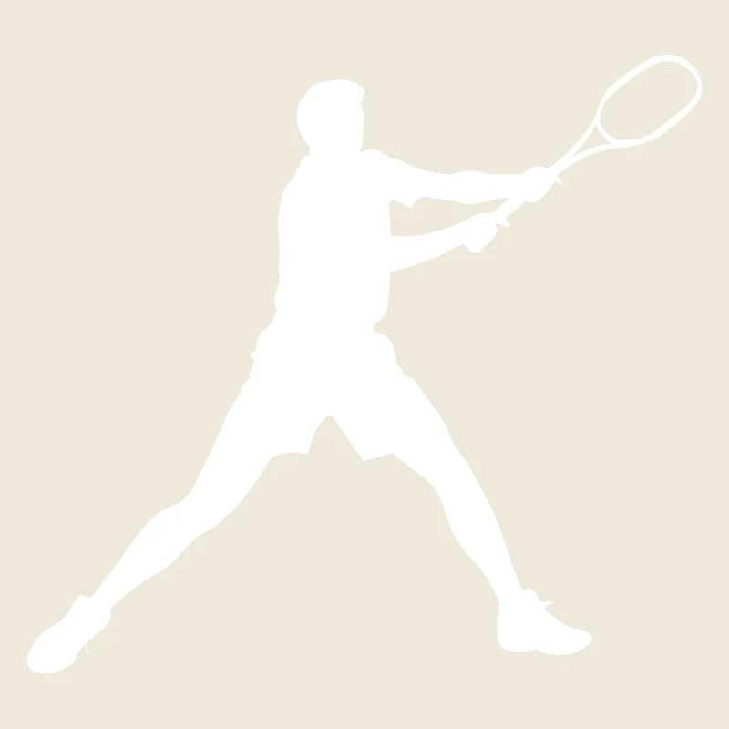 Tennis Spieler Silhouette