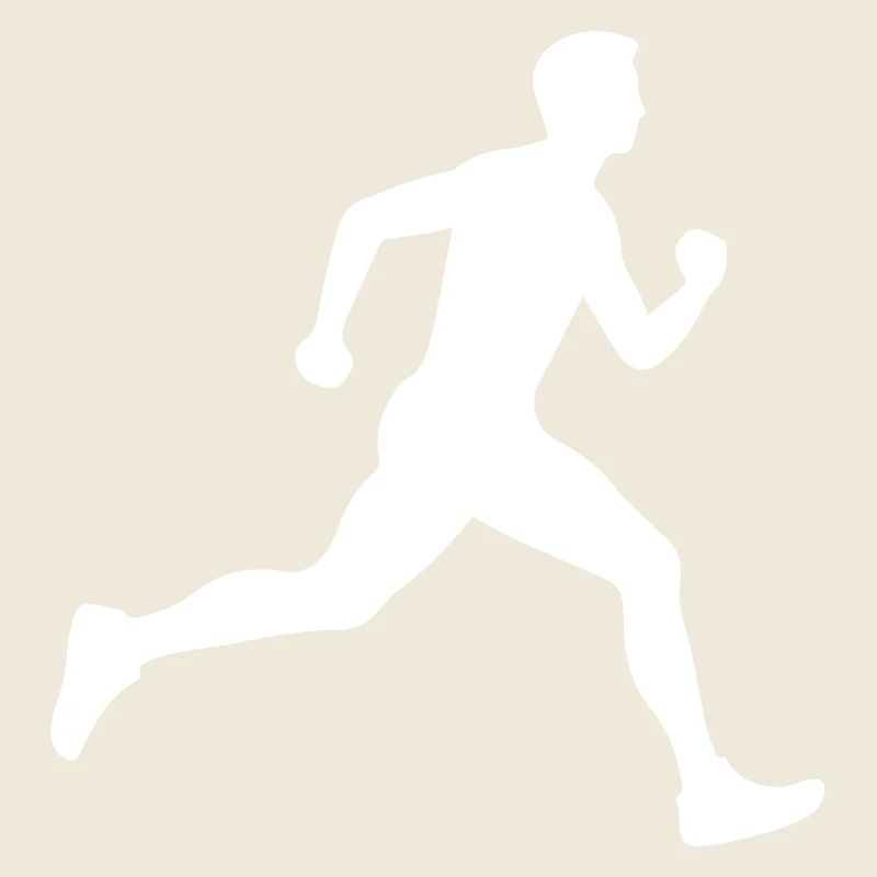 Running Marathon Man Silhouette
