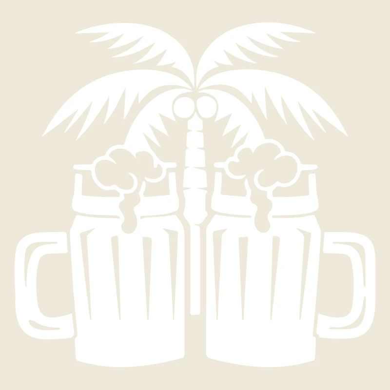 Bier Strand Palmen Insel