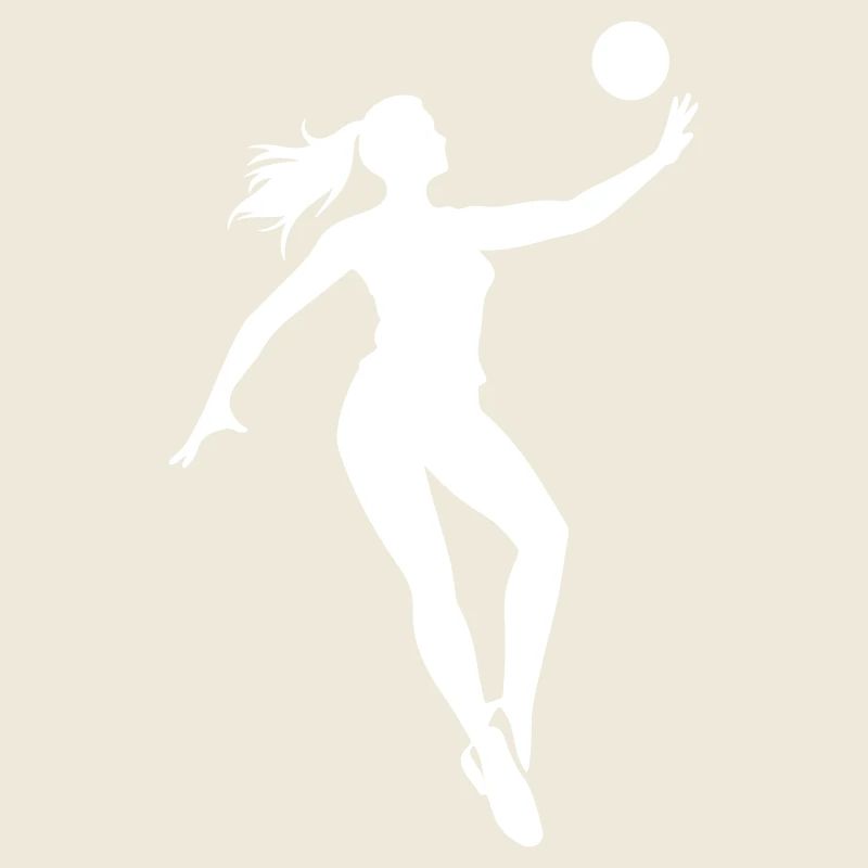 Volleyball Player Silhouette