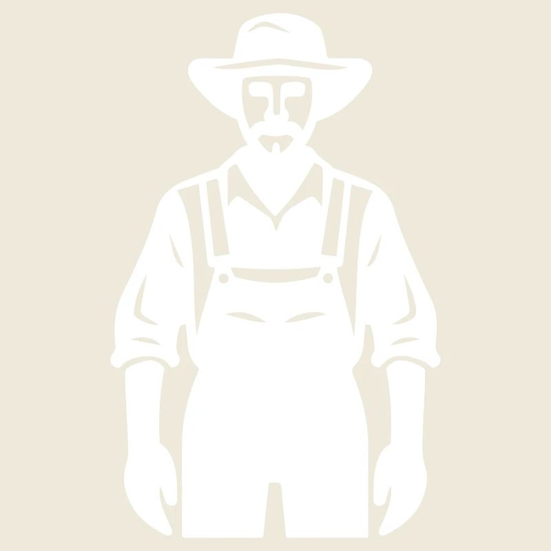 Landwirt Silhouette Farmer