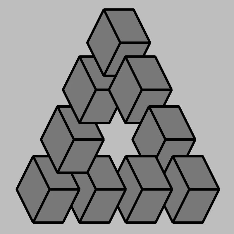 Optical illusion - Impossible figure