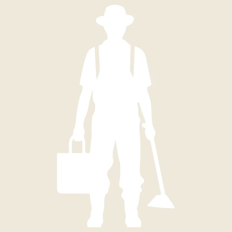 Farmer Bauer Silhouette