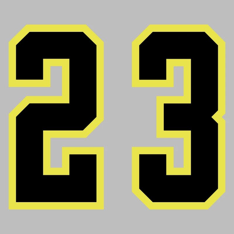 23 Zahl Trikot