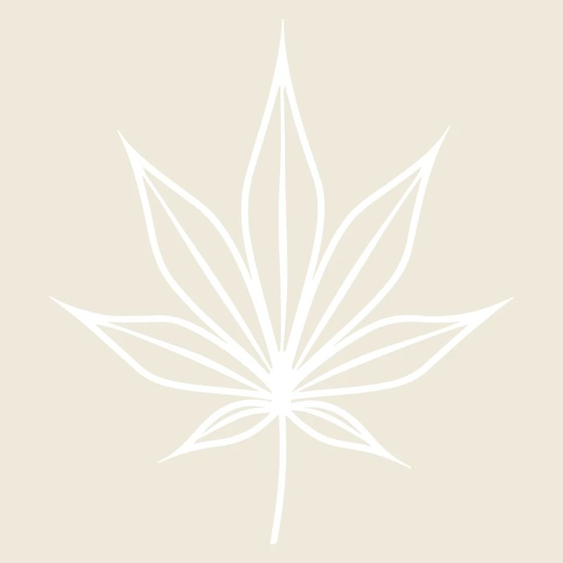 Hanfblatt Weed Hanf Symbol