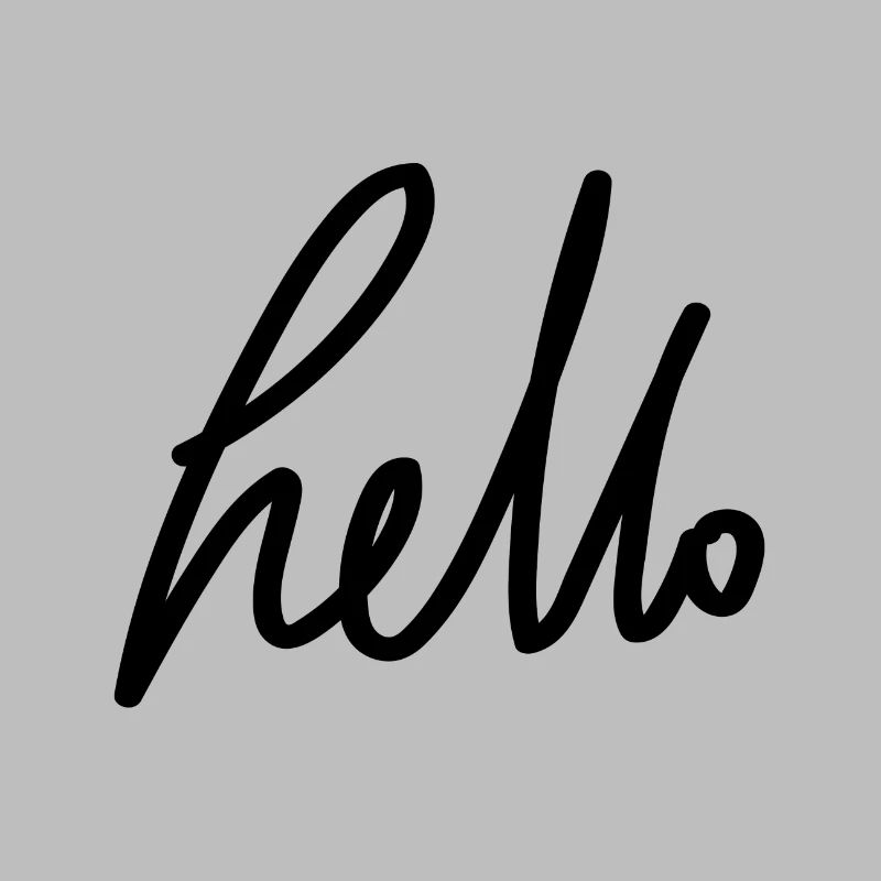 bonjour - écriture