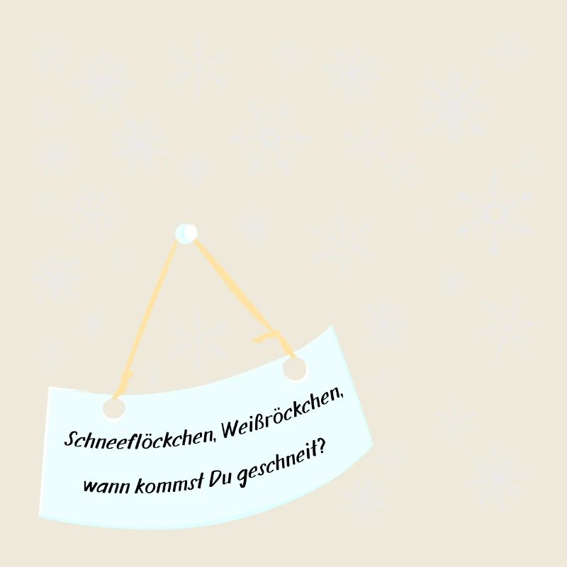 Schneeflocken und Weihnachtslied