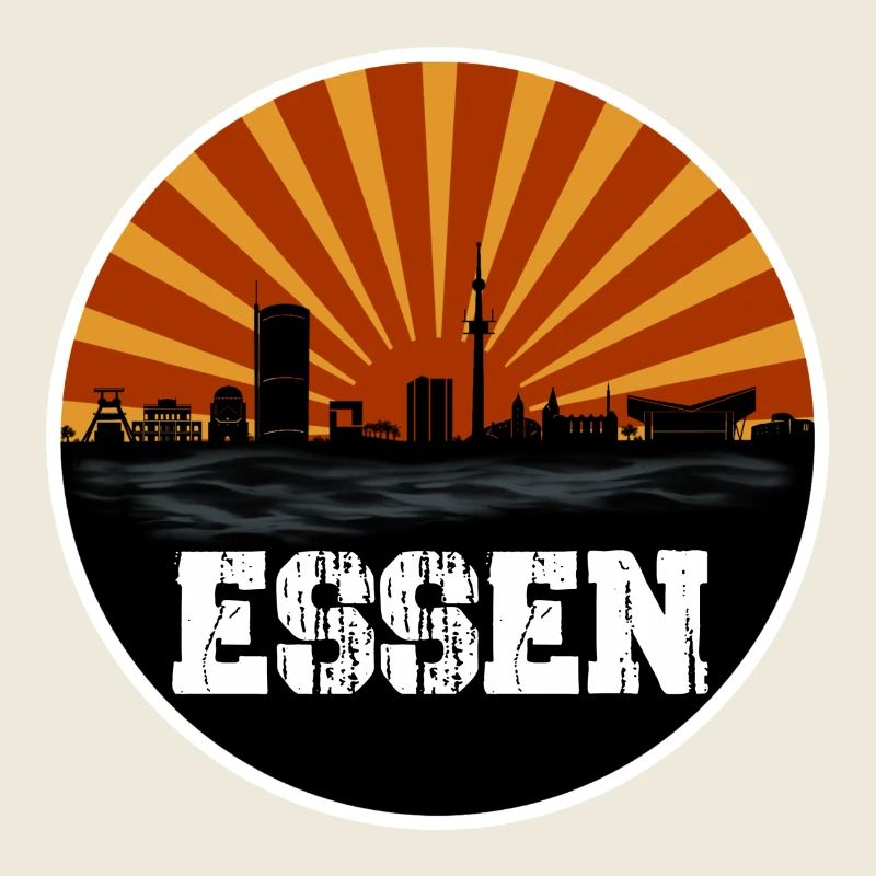 Essen Retro Skyline