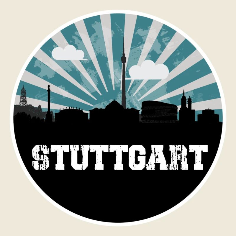 Stuttgart Skyline Blue Hour