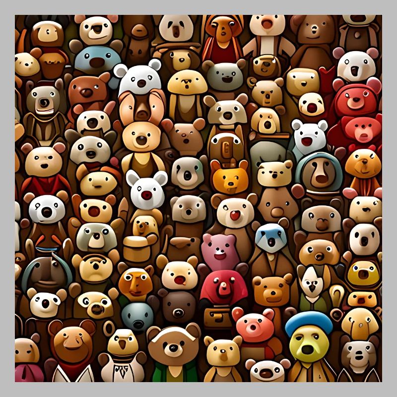 Cuddly Teddy Bears Pattern