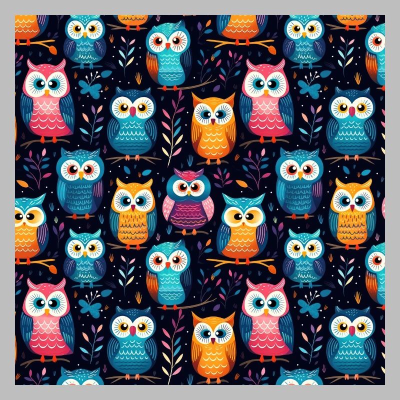 Cute Baby Owl Pattern
