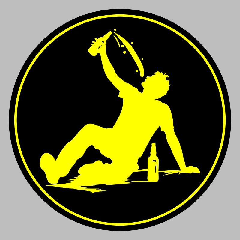 Drinking Beer Silhouette