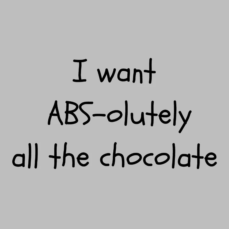 Funny abs & chocolate