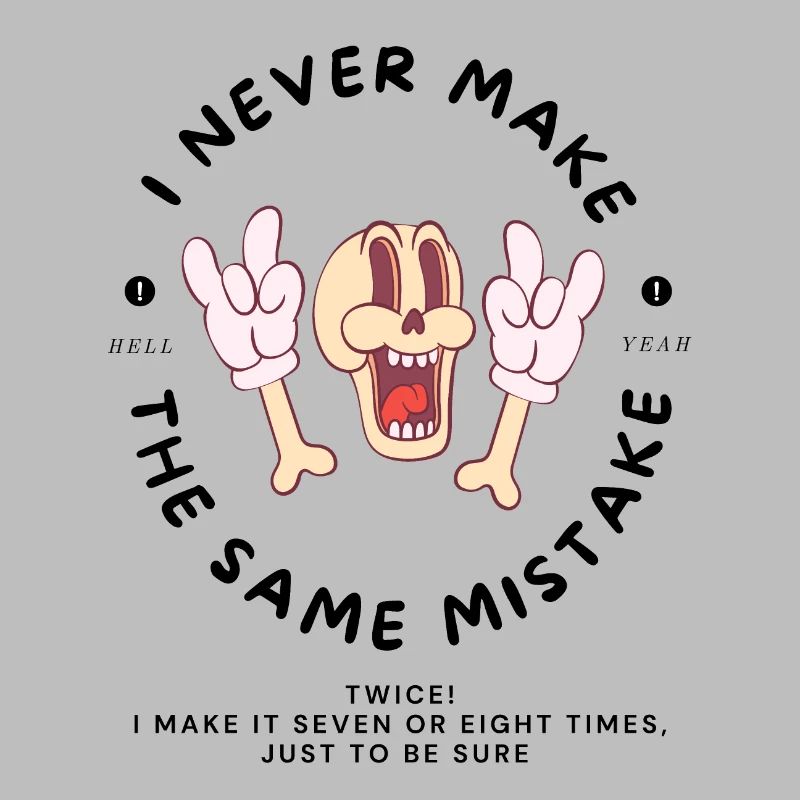 Sure mistakes cartoon