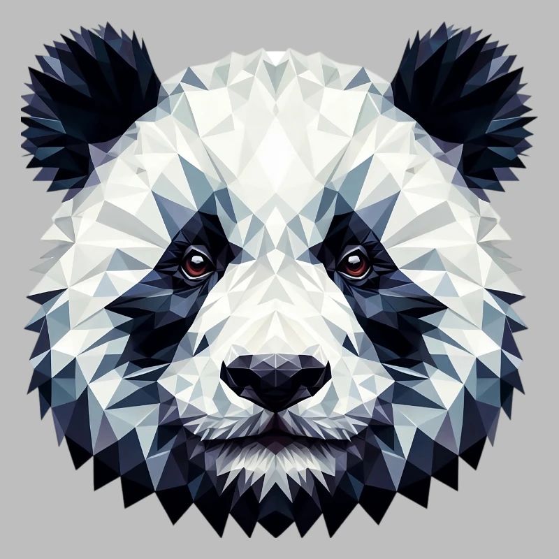 Polygonaler Panda
