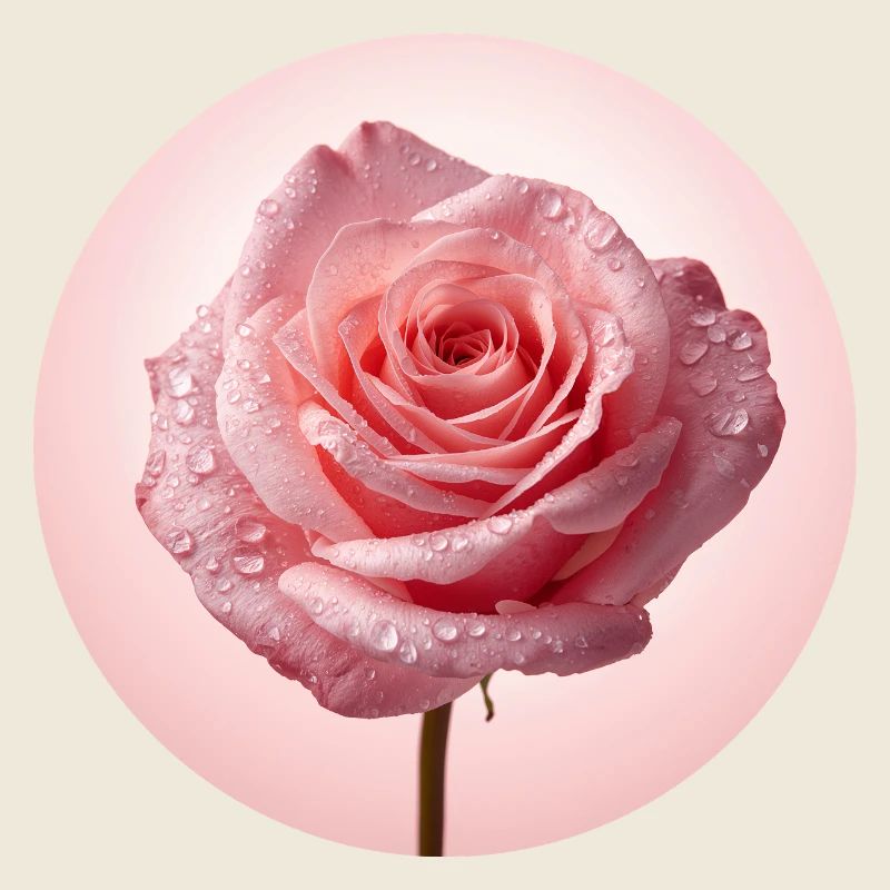 Roses roses délicates avec rosée