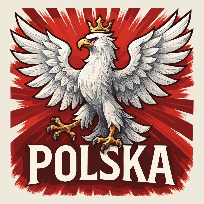 Pologne Polska Aigle Drapeau Drapeau Cadeau Imposant