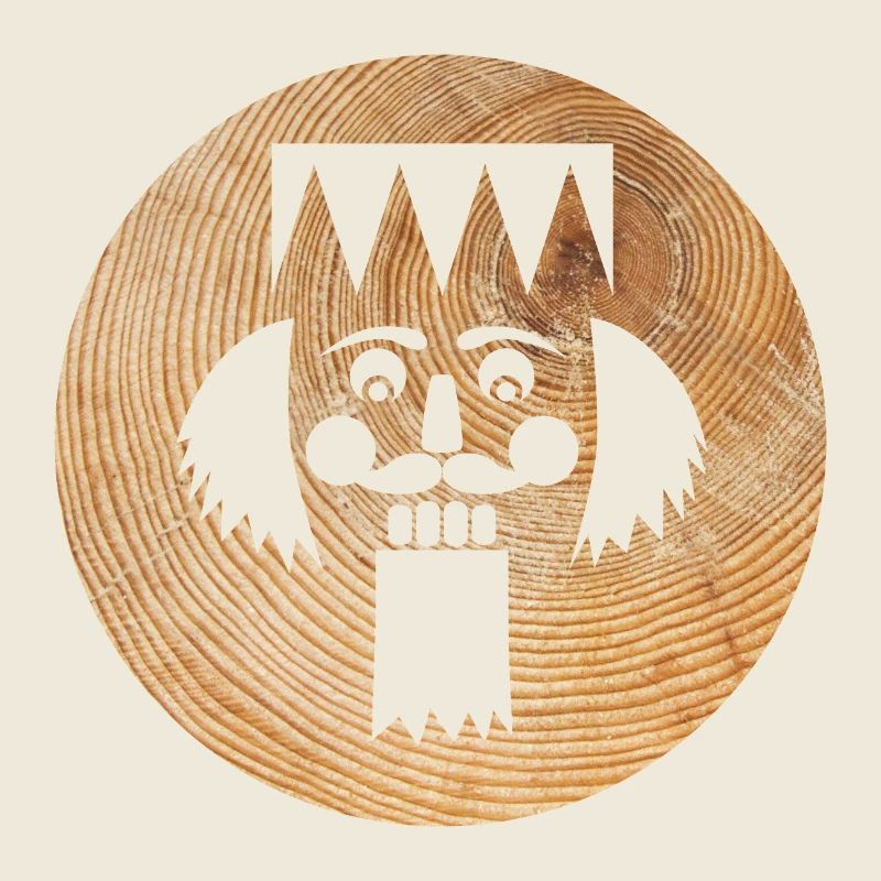 Nutcracker Wooden Circle Christmas Advent Figurine