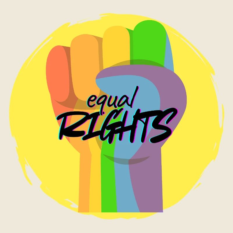 Regenbogenfaust Pride Gleichberechtigung