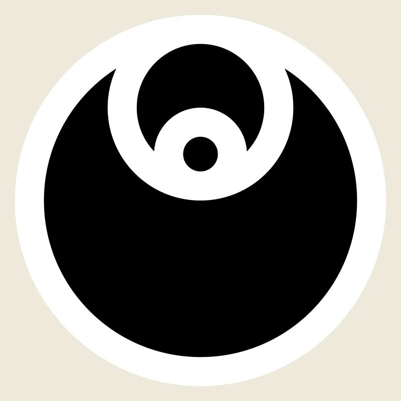 Emblème circulaire rempli