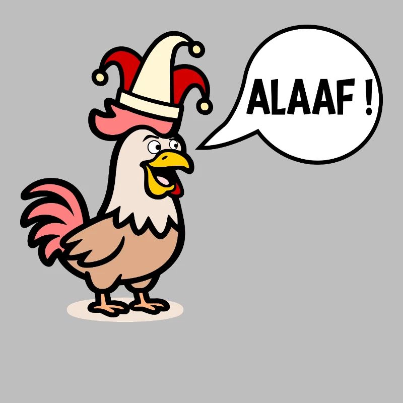 Poules Alaaf - Chapeau de carnaval
