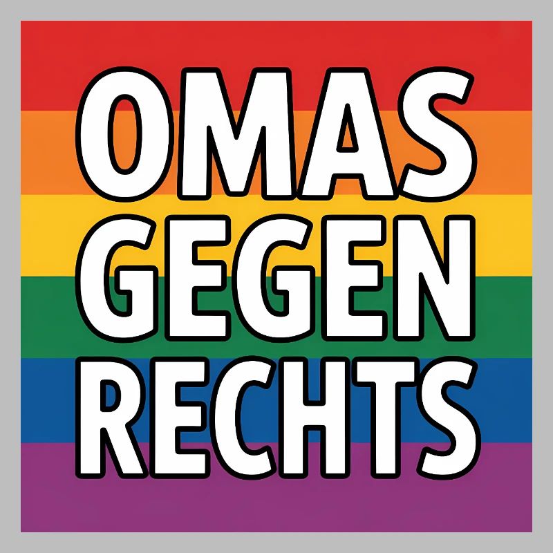 Omas gegen Rechts - Antifa Regenbogen Tee