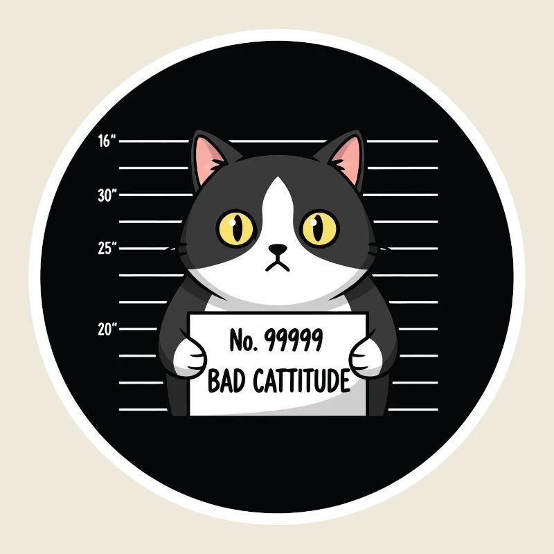 Photo d’identité du chat Bad Cattitude