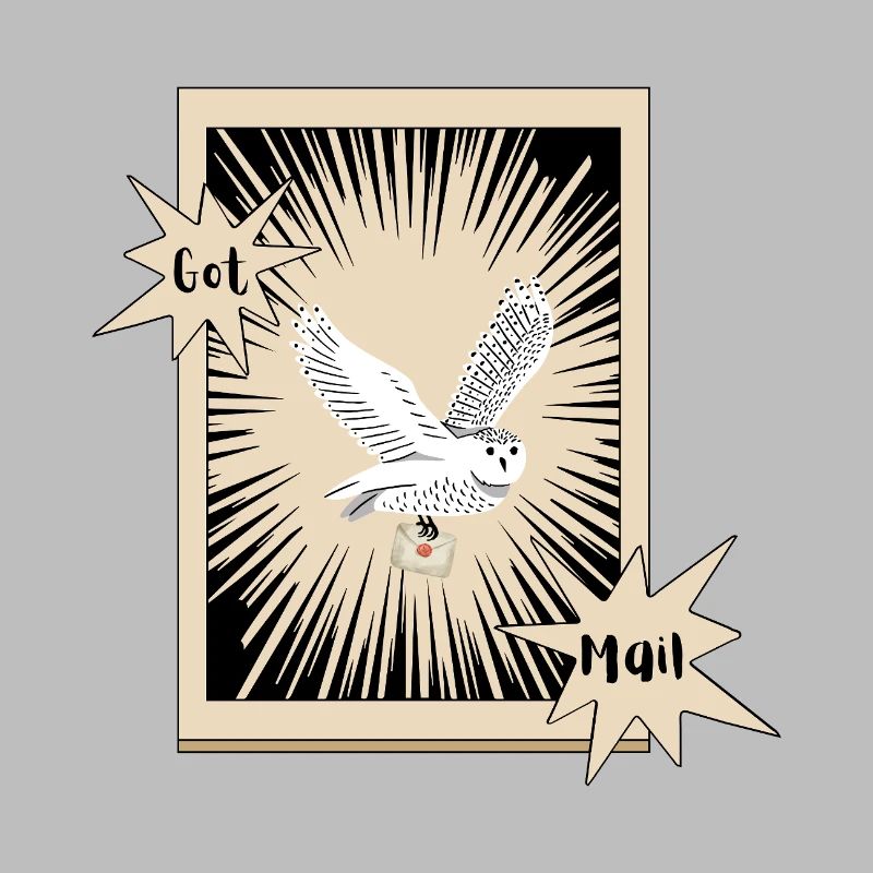 Got Mail Owl Briefeule Schneeeule