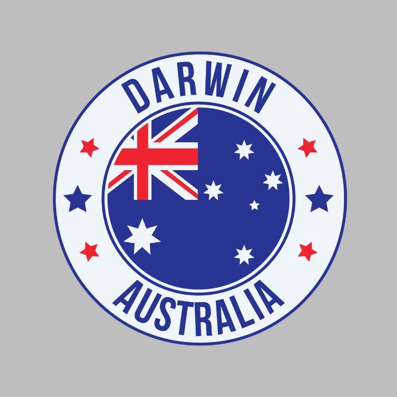 Darwin Australien Emblem-Abzeichen