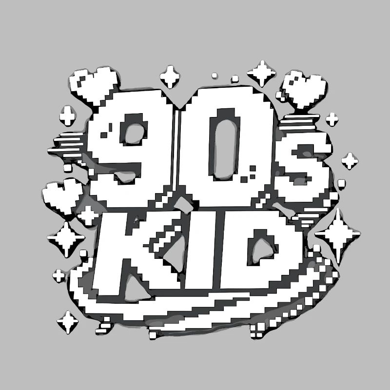90er Kid Pixel Design