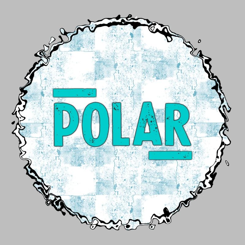 Polar Eisblau Logo Muster