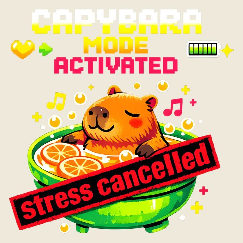 Mode capybara activé – Soulagement du stress