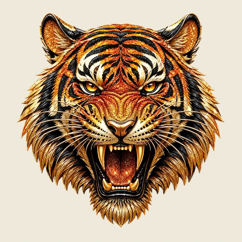 FlamesTiger Head