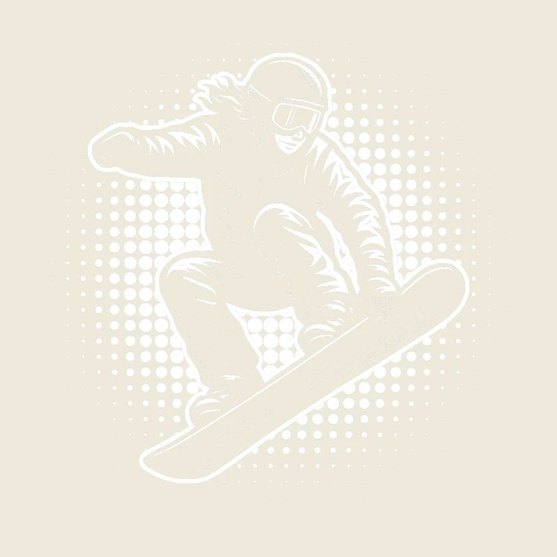 Snowboard Halftone Action
