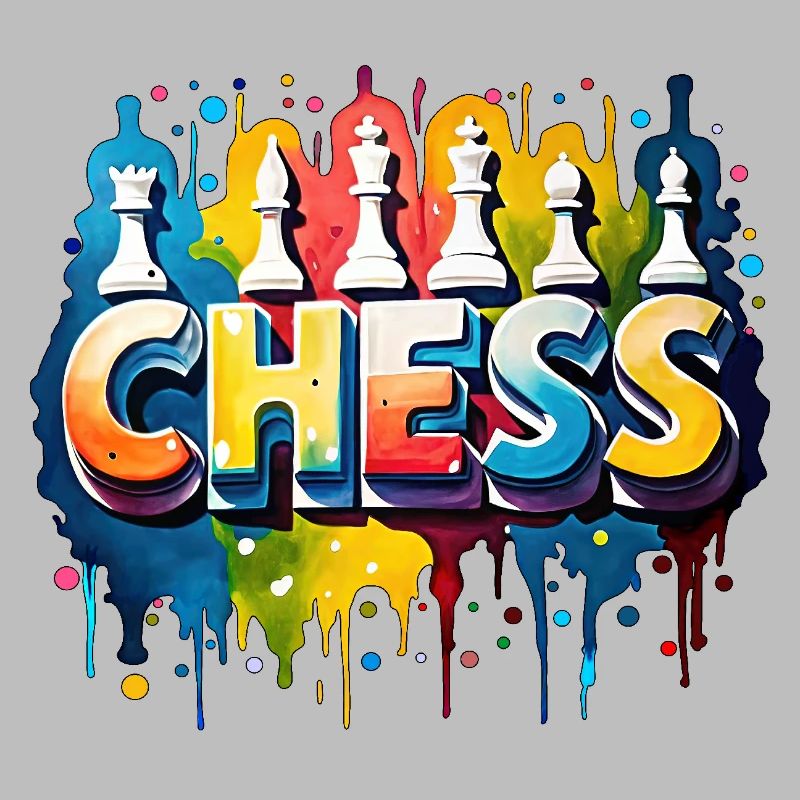 Échecs avec pièces, couleur, bordure noire