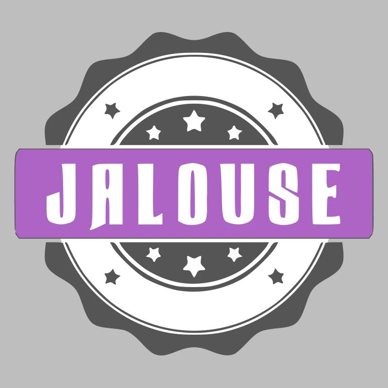 graphic design with jealous lettering