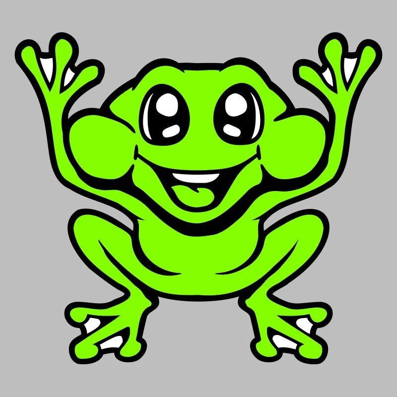 Frog Toad Laughs Funny Jumping Happy Comic
