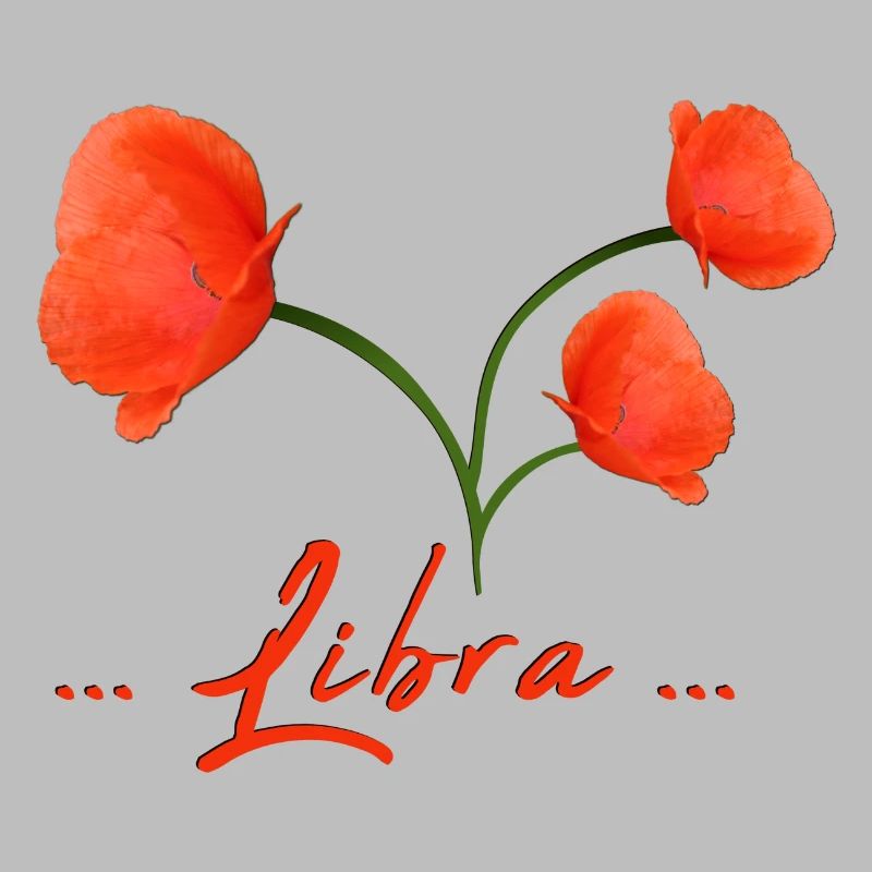 Waage Sternzeichen Waage Mohnblume Mohn
