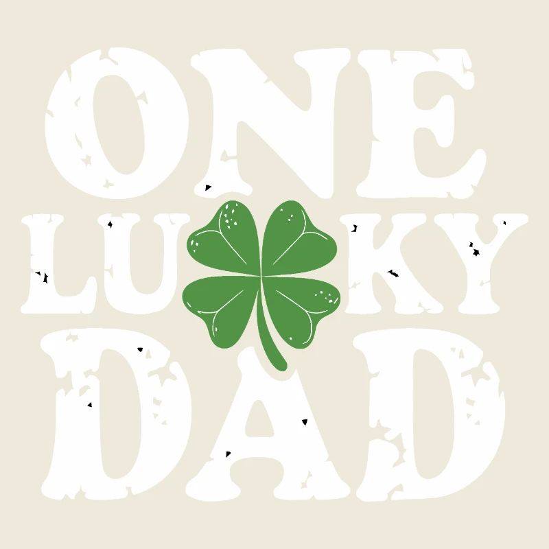One Lucky Dad Kleeblatt