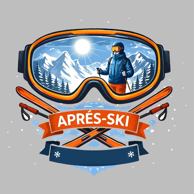 Apres Ski Comic Design