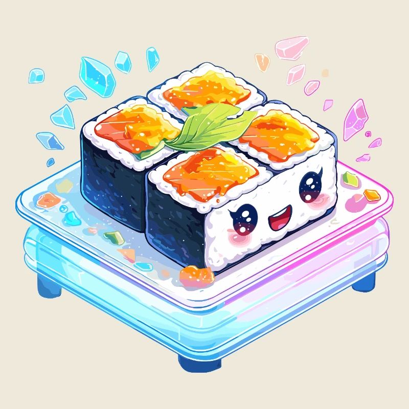 Kawaii Sushi Quartet on Bento Box