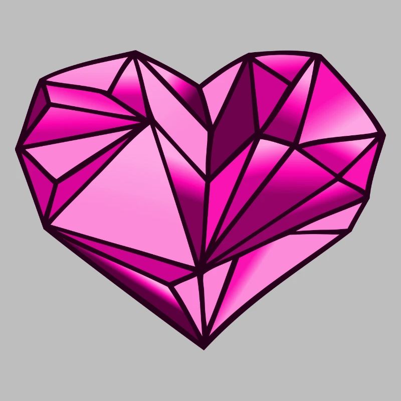 Heart geometric gift idea