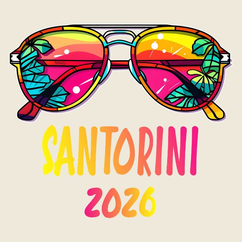 Santorini 2026 Colored Sunglasses