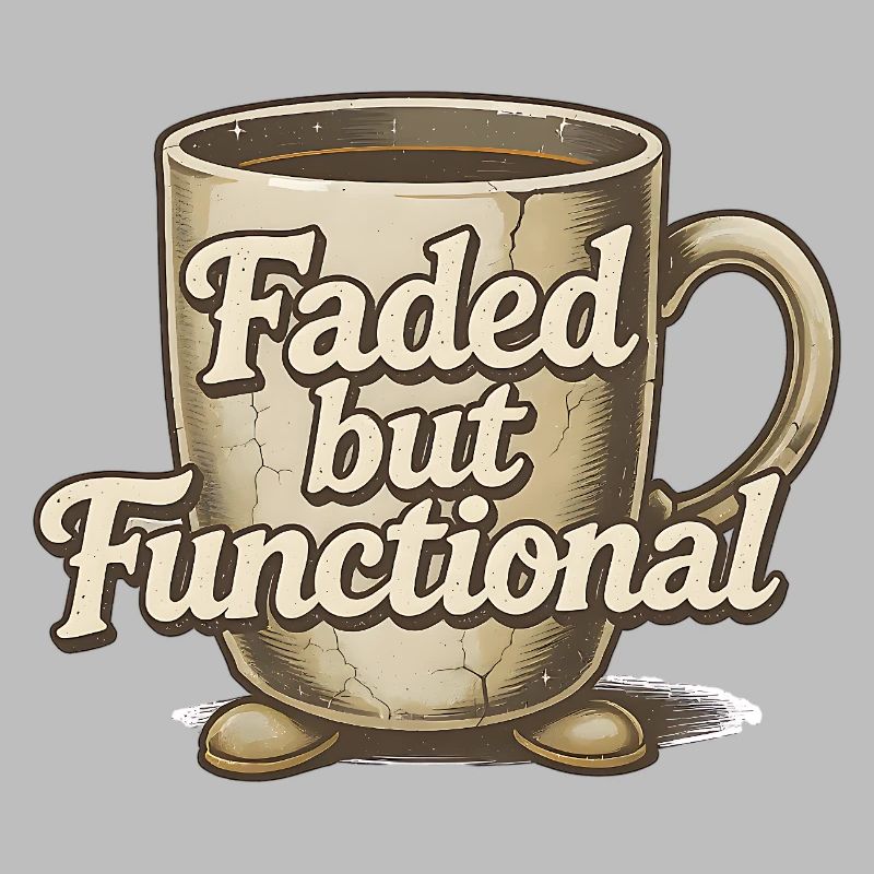 Faded but Functional - Kaffeetasse