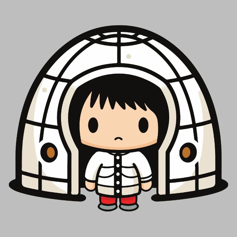 Winter Eskimo Iglu Comic