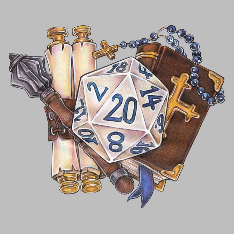 RPG Tabletop D20 Dice Gift Cleric
