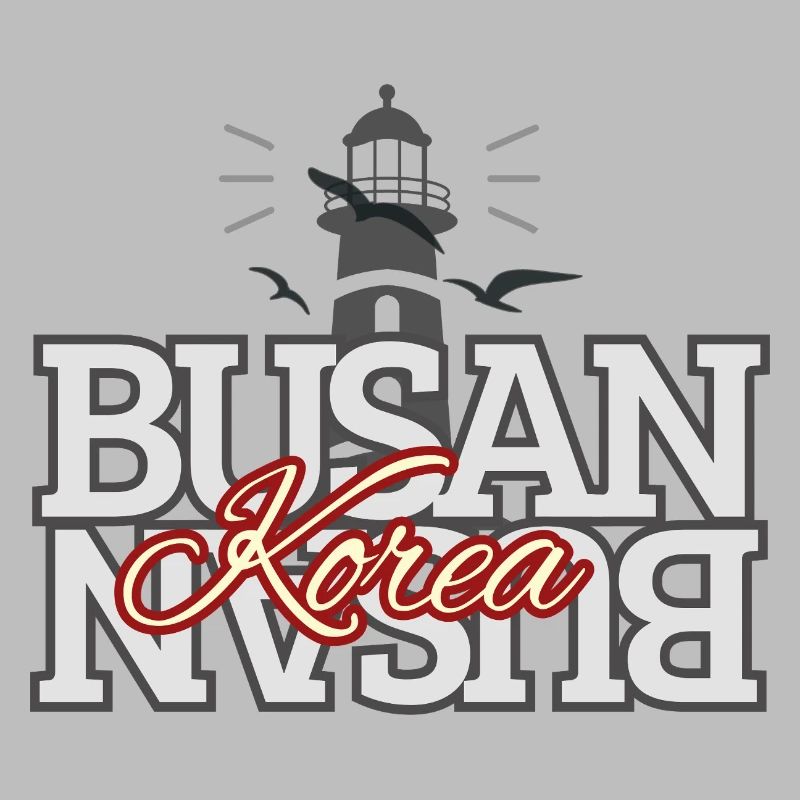 Busan Korea Lighthouse Typography Design