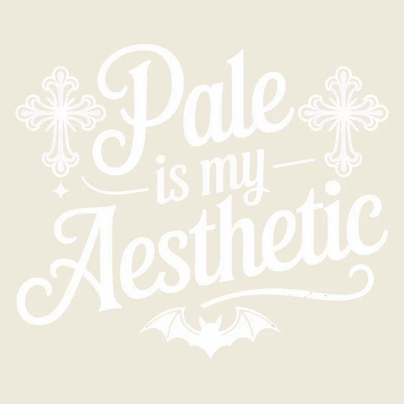 Typographie esthétique pâle de chauve-souris