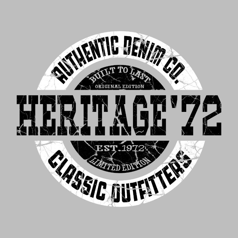 Heritage ’72 Authentic Denim Co. Vintage Style