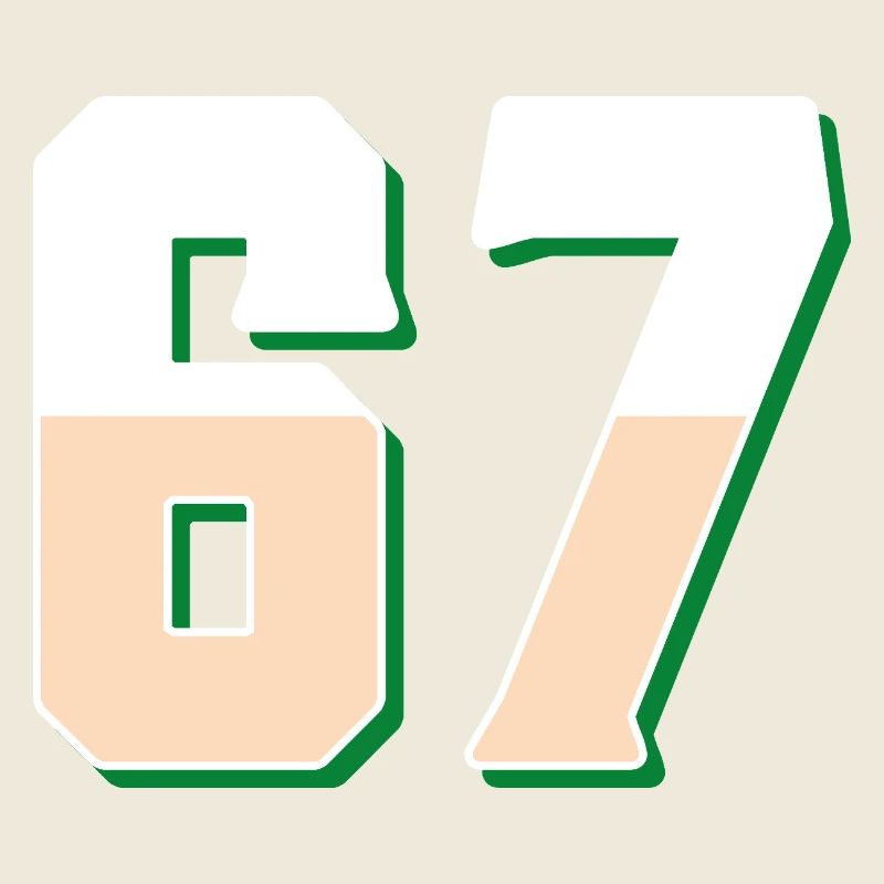 6 7 – Trendiges, minimalistisches Textdesign,